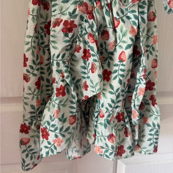 DRAPER JAMES “Reba” Wrap Mini Dress in Strawberry Fields Floral - Picture 10 of 11